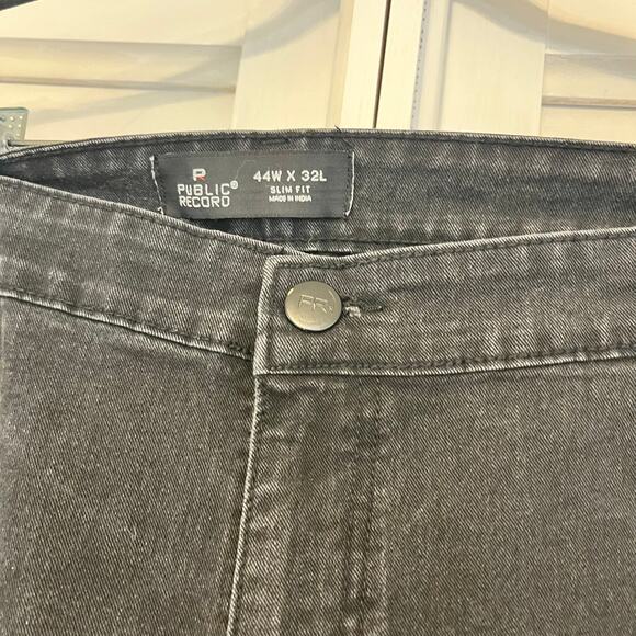 Public Record Black Slim Fit Size 44x32 - Picture 9 of 10